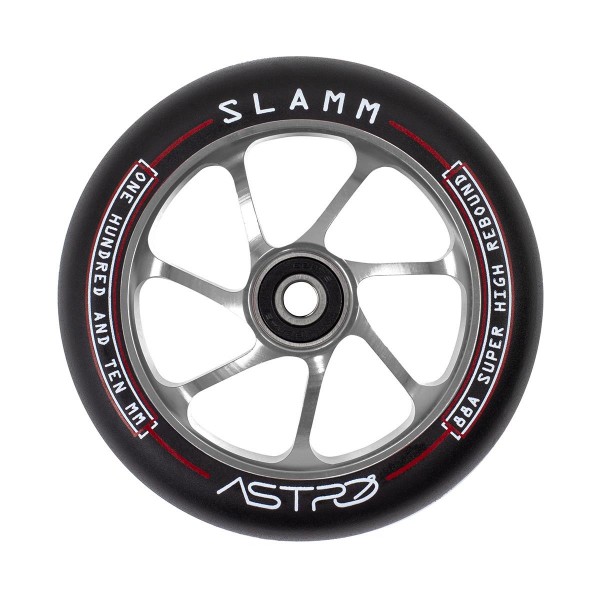 Slamm 110mm Astro Wheels Rollen für Stunt Scooter (Stück) Titanium