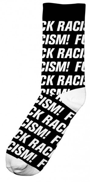 Dedicated Sigtuna Fuck Racism Socken