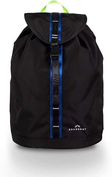 Doughnut Bouncy Rucksack Black x Neon