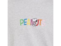 DEDICATED Sweatshirt Ystad Peanuts Logo für Damen Grey Melange M