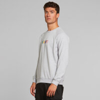 DEDICATED Sweatshirt Malmoe Peanuts Logo für Herren Grey Melange M