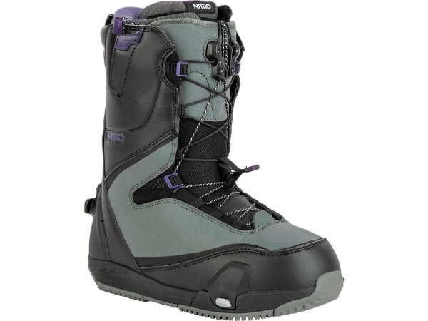 Nitro Cave TLS Step On Snowboard-Boots in Black-Charcoal