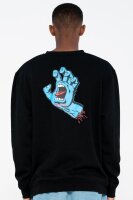 Santa Cruz Screaming Hand Chest Crew Sweatshirt für Herren Black XL