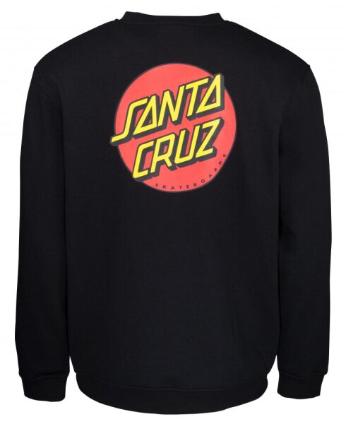 Santa Cruz Classic Dot Chest Crew Sweatshirt für Herren Black M