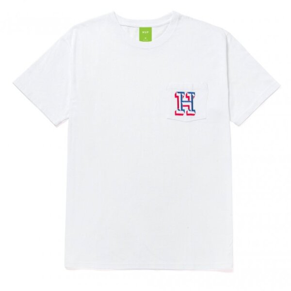 HUF Team H Pocket T-Shirt - white