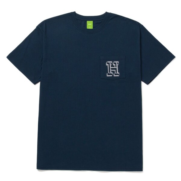 HUF Team H Pocket T-Shirt - navy