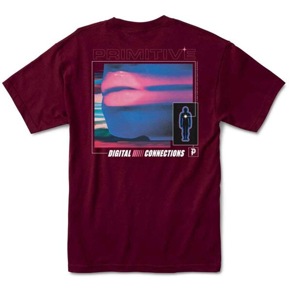 Primitive Kingdom T-Shirt burgundy