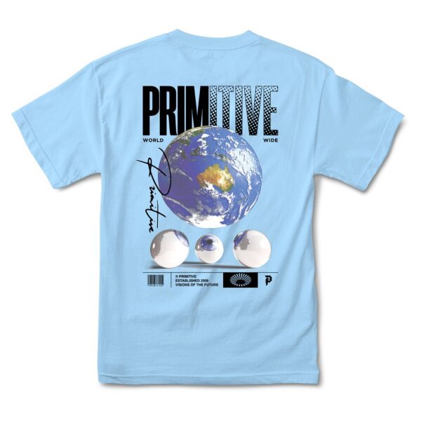 Primitive Worldwide Vision T-Shirt powder blue