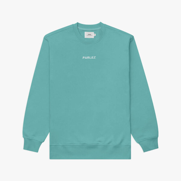 Parlez Ladsun Pullover Sweatshirt dusty teal x white M