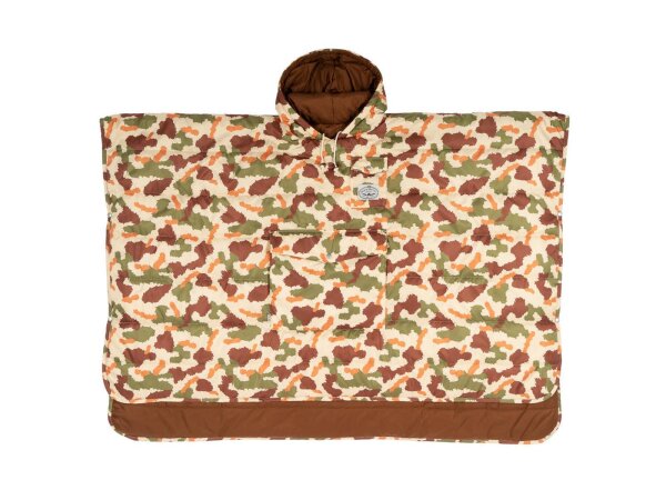 Poler Camping Poncho - furry camo sand