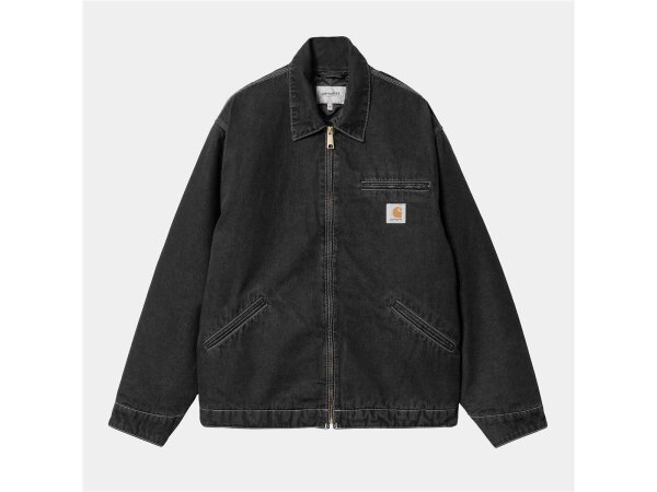 Carhartt WIP OG Detroit Jacket für Herren Black Stone Washed XXL
