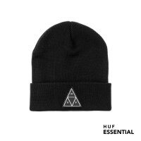 HUF Essentials Triple Triangle Cuff Beanie Black