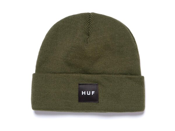 HUF Essentials Box Logo Cuff Beanie Olive