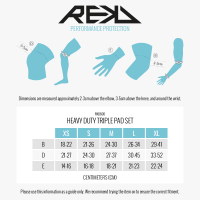 Rekd Protektoren Heavy Duty Triple Pad Set in blue / mint