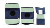 Rekd Protektoren Heavy Duty Triple Pad Set in blue / mint