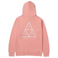 HUF Essentials Triple Triangle Hoodie - coral pink