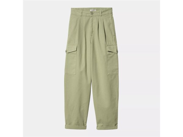 Carhartt WIP W Collins Pant für Damen Moraga Twill - 8.25 oz Misty Green garment dyed
