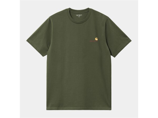 Carhartt WIP S/S American Script T-Shirt in Tarragon für Herren