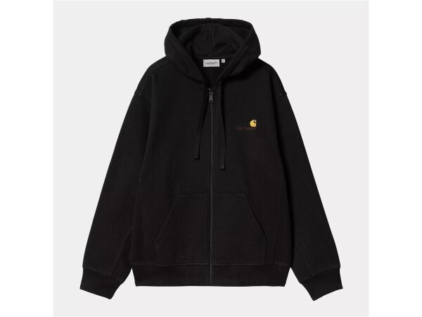 Carhartt WIP American Script Hooded Zip-Jacket für Herren in Black