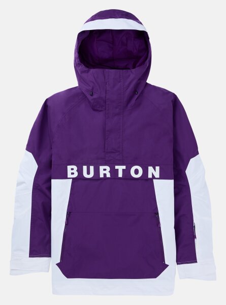 Burton Snowboard Jacke Frostner Anorak für Herren in Imperial Purple / Stout White