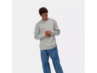 Carhartt WIP L/S Chase T-Shirt in Dark Grey Heather / Gold für Herren