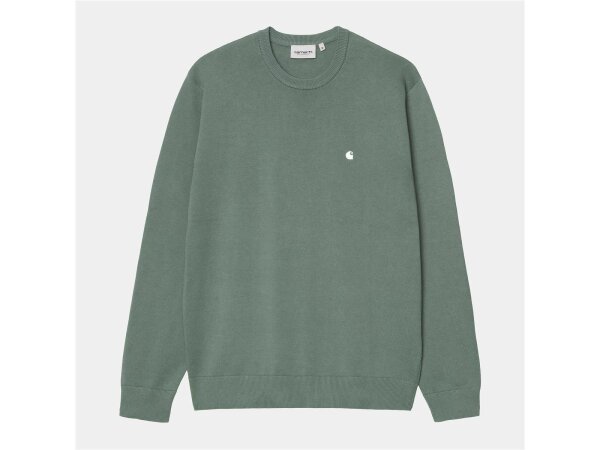 Carhartt WIP Madison Sweater Strick-Pullover für Herren in Silver Pine / White