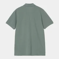 Carhartt WIP Chase Pique Polo Shirt für Herren Silver Pine / Gold M