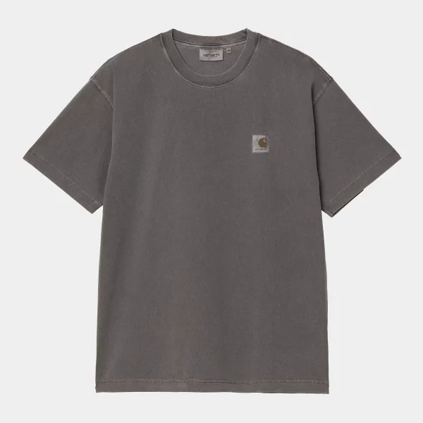 Carhartt WIP S/S Nelson T-Shirt für Herren Graphite garment dyed