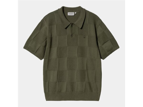 Carhartt WIP Checker Polo Shirt für Herren Dollar Green