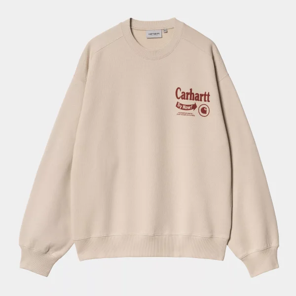 Carhartt WIP Catalogue Sweat für Herren in Fleur De Sel / Desire