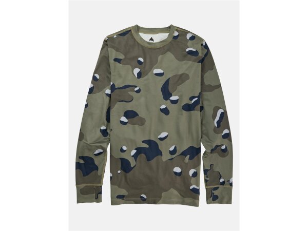 Burton Mittelschweres Funktionsoberteil mit Rundhalsausschnitt für Herren in Forest Moss Cookie Camo