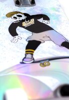 Enuff Skully Hologram Komplett-Skateboard Black Mini (7.25" x 29.5")