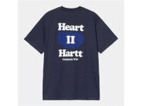 Carhartt WIP S/S Heart II Harttt T-Shirt in Blue L