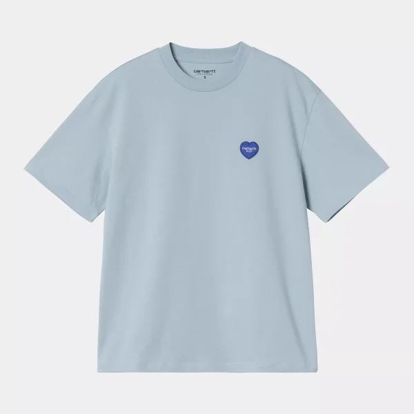 Carhartt WIP W Heart II Hartt T-Shirt für Damen in Blue Fog