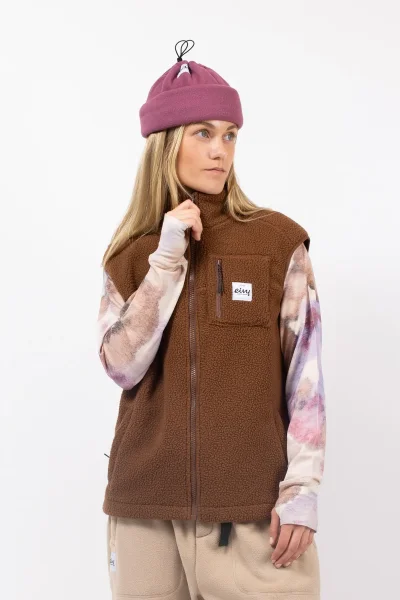 Eivy Lumberjackie Sherpa Vest Brown(26)