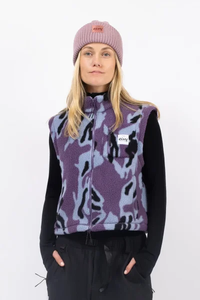 Eivy Boxy Sherpa Vest Purple Stray(26)