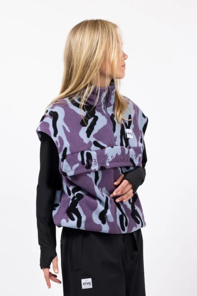 Eivy Ball Fleece Vest Purple Stray