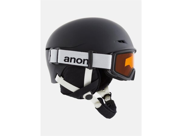 Anon Kids Define Ski & Snowboard Helm inkl. Schneebrille für Kinder in Black