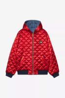 Carhartt WIP 50 Years Anniversary OG Active Jacket in Denim Blue / USA Red stone bleached