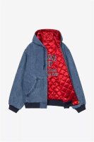 Carhartt WIP 50 Years Anniversary OG Active Jacket in Denim Blue / USA Red stone bleached