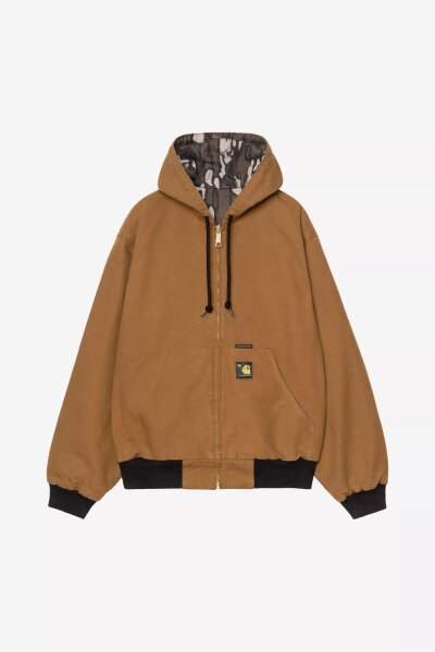 Carhartt WIP 50 Years Anniversary OG Active Jacket in Canvas Hamilton Brown / Camo Treb rinsed