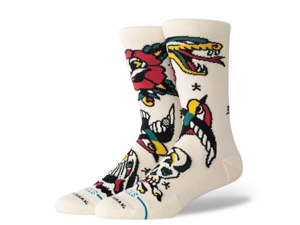 Stance Flash Crew Socken M