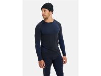 Burton [ak]® Slokar Merino Funktionswäsche-Crewneck für Herren True Black / Jake Blue M