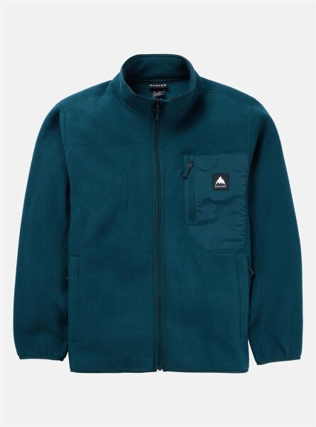 Burton Cinder Fleeceoberteil mit durchgehendem Reißverschluss für Herren in Deep Emerald