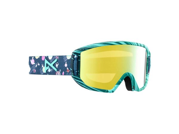 Anon Schneebrille Relapse Junior inkl. Ersatzglas und Facemask Goggles für Jugendliche Space