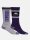 Burton Weekend Mittelschwere Snowboardsocken 2-Pack  für Kinder Imperial Purple