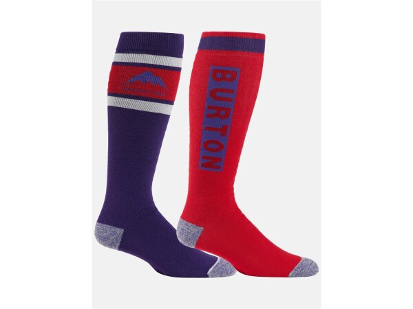 Burton Weekend Midweight 2-Pack Snowboardsocken für Herren in Prism Violet