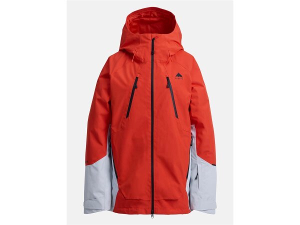 Burton Reserve GORE-TEX 2L Snowboard-Jacke für Damen in Fiesta Red / Gray Cloud