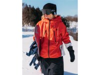 Burton Reserve GORE-TEX 2L Snowboard-Jacke für Damen in Fiesta Red / Gray Cloud