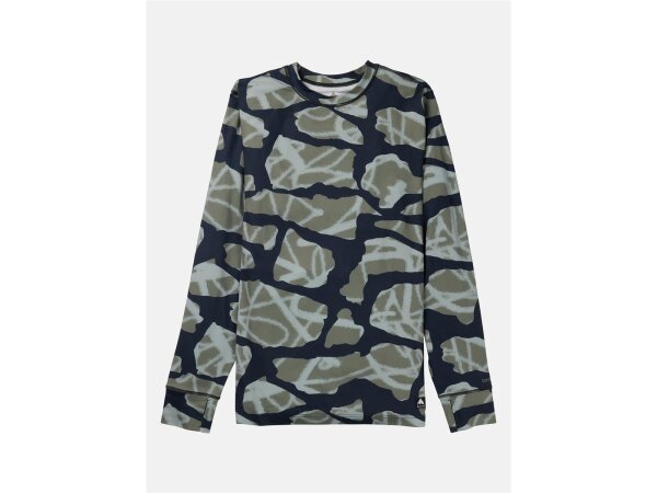 Burton Mittelschweres Funktionsoberteil mit Rundhalsausschnitt für Herren in Graffiti Camo